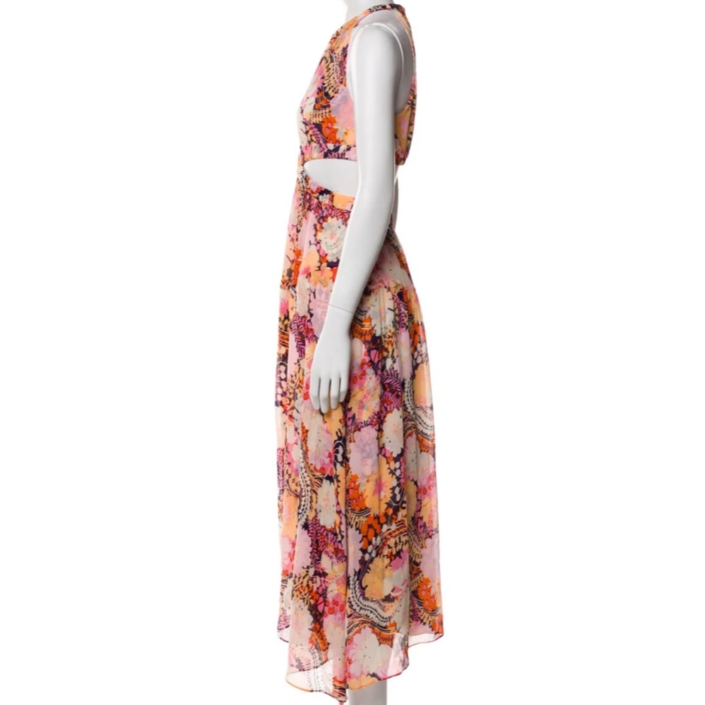 A.L.C Floral Halter Maxi Dress size 2 - Picture 8 of 14